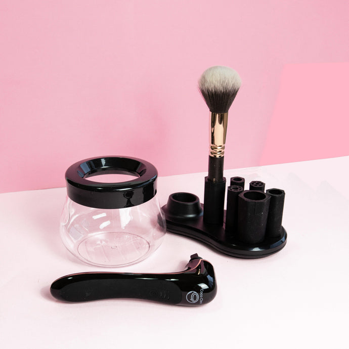 Makeup Brush Cleaner Set - Brilliant Black - Coco Cleo Store